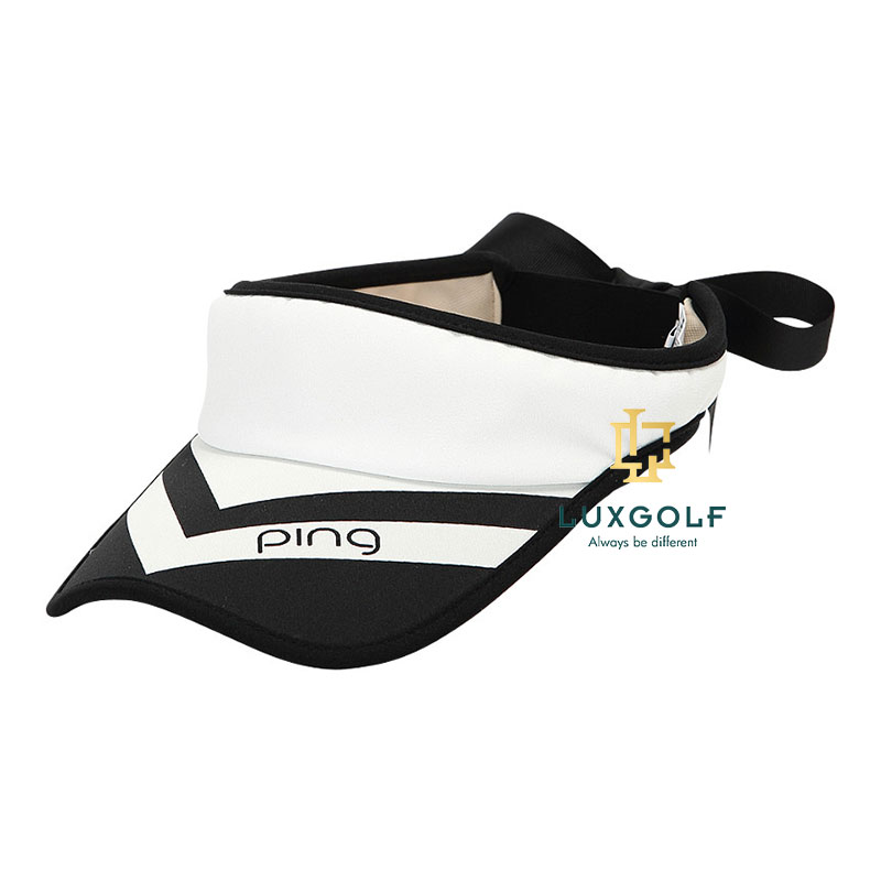 mu-golf-nu-visor-ping-02654-mau-den-phoi-trang mu-golf-nu-visor-ping-02654-mau-den-phoi-trang