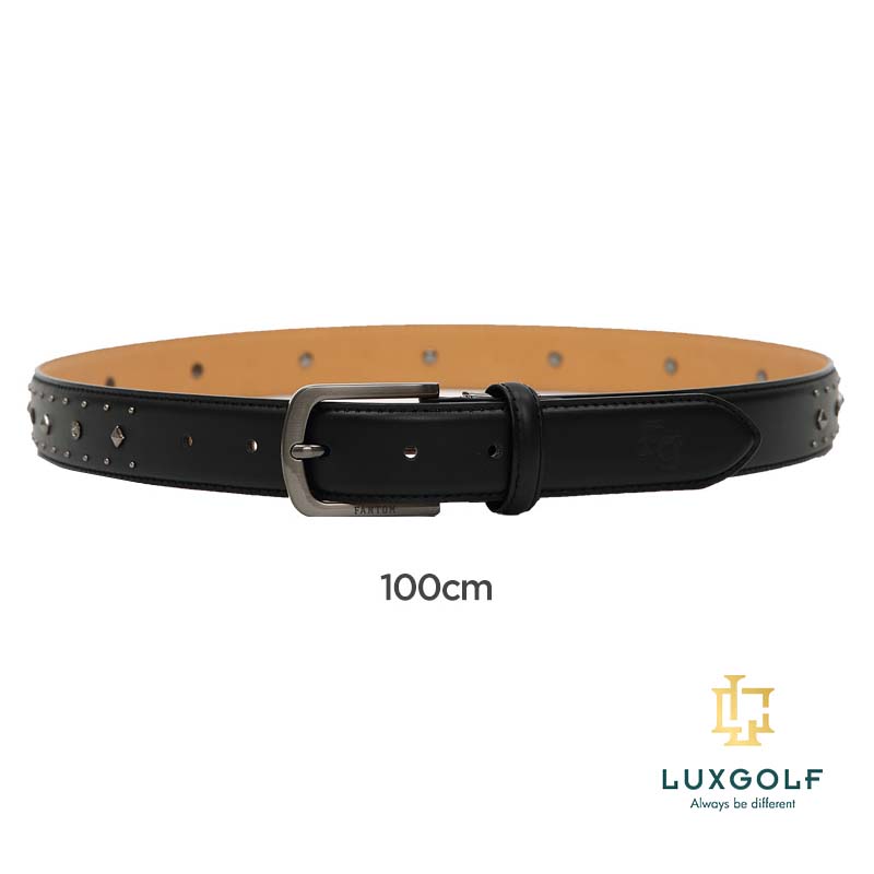Thắt lưng golf nữ Fantom 91871, da bò, màu đen That-lung-golf-nu-Fantom-da bo-hoa-tiet-kim-loai-mau-den-3