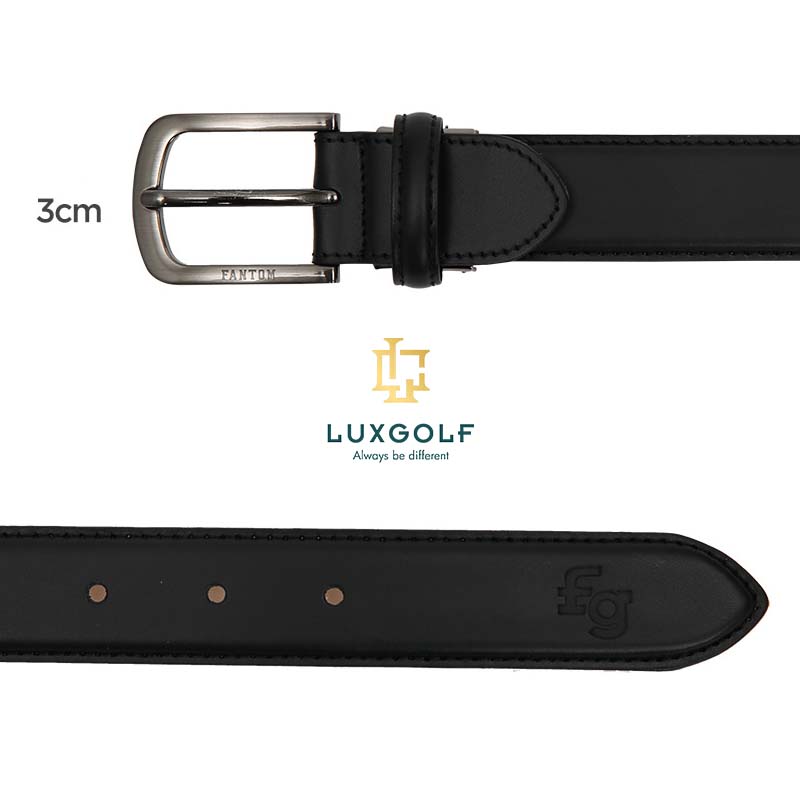 Thắt lưng golf nữ Fantom 91871, da bò, màu đen That-lung-golf-nu-Fantom-da bo-hoa-tiet-kim-loai-mau-den-4