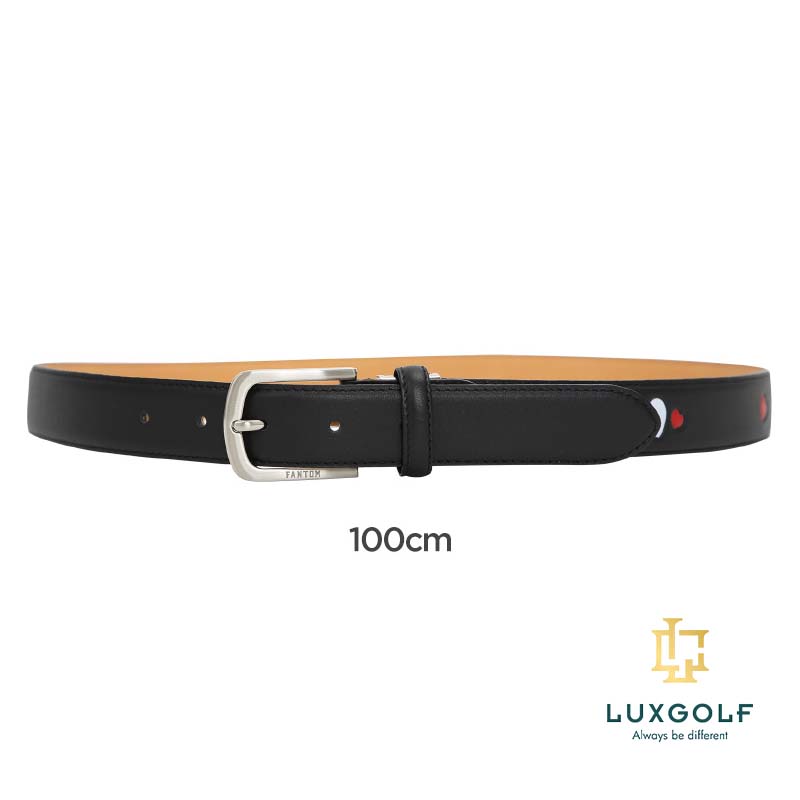 Thắt lưng golf nữ Fantom 93852, da bò, màu đen that-lung-golf-nu-fantom-da-bo-mau-den-hoa-tiet-trai-tim-3
