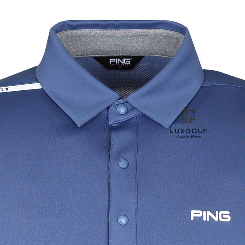 Áo golf nam dài tay Ping A1902 màu xanh