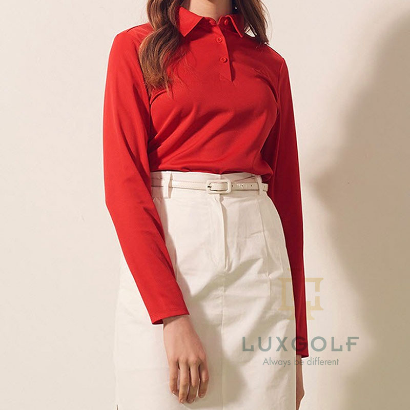 Ao-golf-nu-dai-tay-LeeDongSoo-do Ao-golf-nu-dai-tay-LeeDongSoo-do