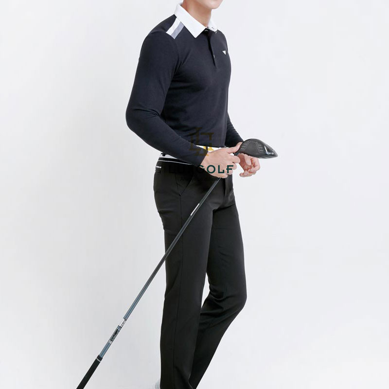 Ao-golf-nam-polo-dai-tay-Downblow-den-phoi-vai-trang-xam-2 Ao-golf-nam-polo-dai-tay-Downblow-den-phoi-vai-trang-xam-2